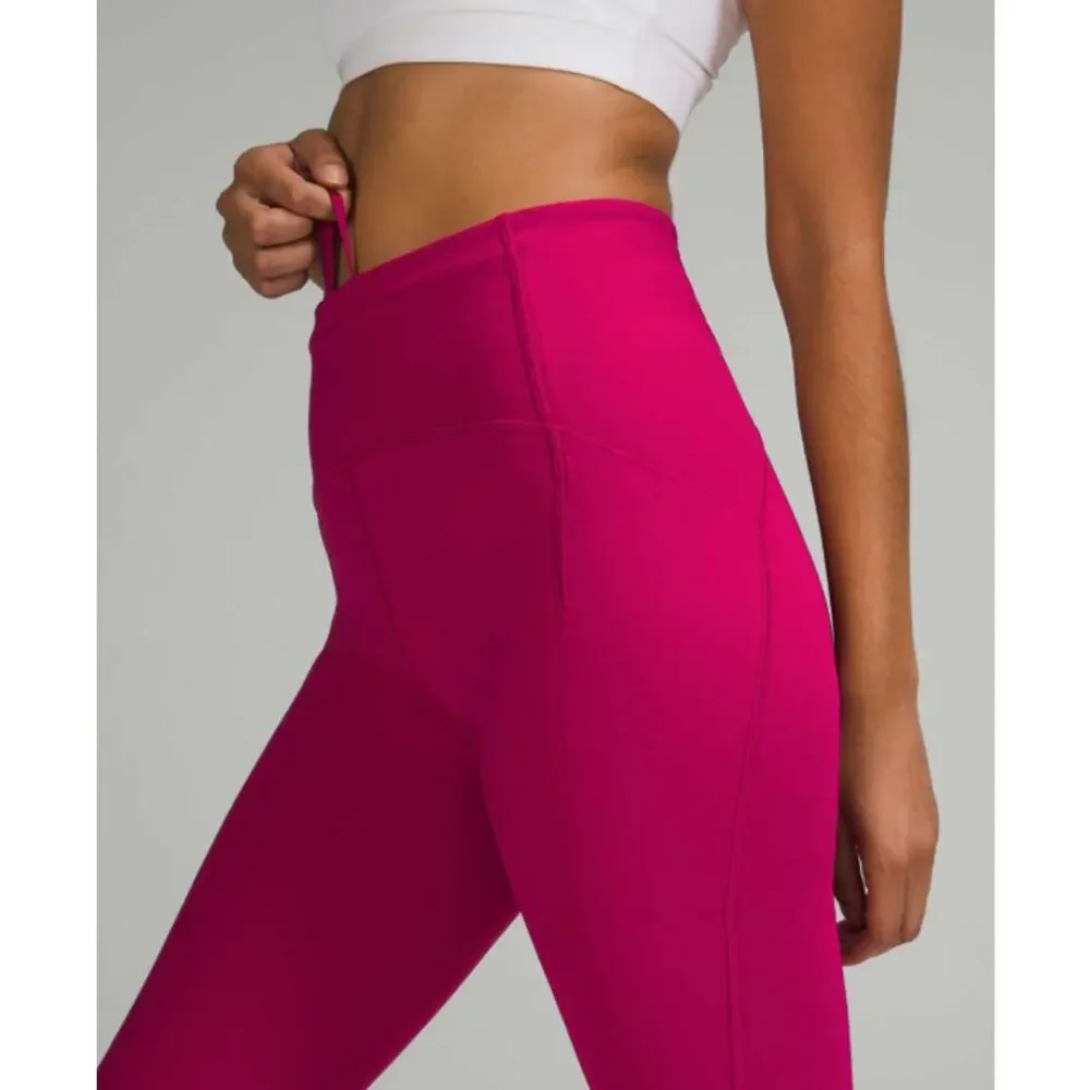 LULULEMON Womens Swift Speed High-Rise Leggings Size 18 Pink Wild Berry 28